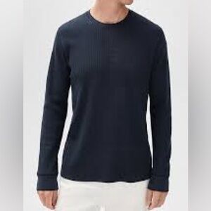 Vince Men's Dark blue Crewneck long sleeve shirt L